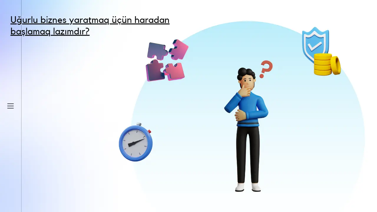 Uğurlu biznes yaratmaq üçün haradan başlamaq lazımdır?