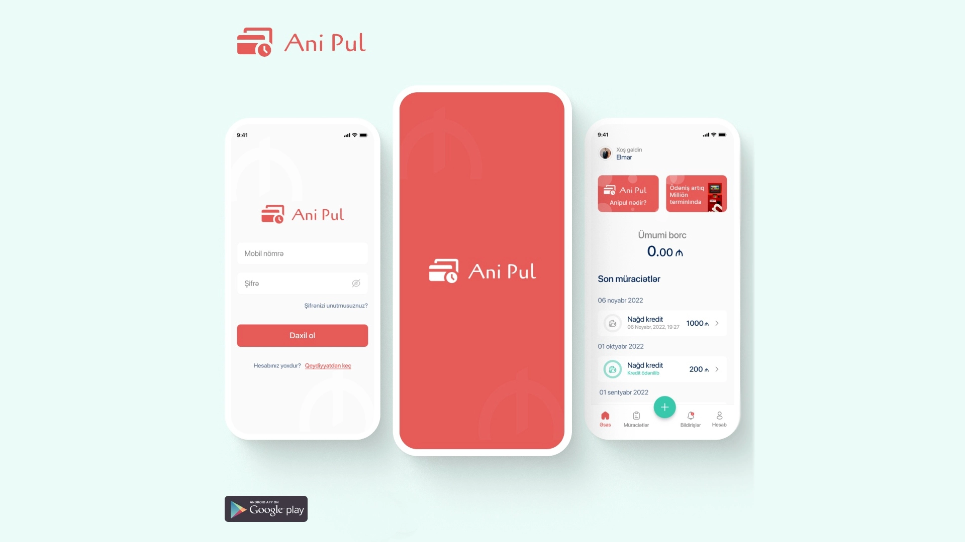 AniPul Onlayn Ödəniş mobil tətbiqi (Aktiv deyil) — 1