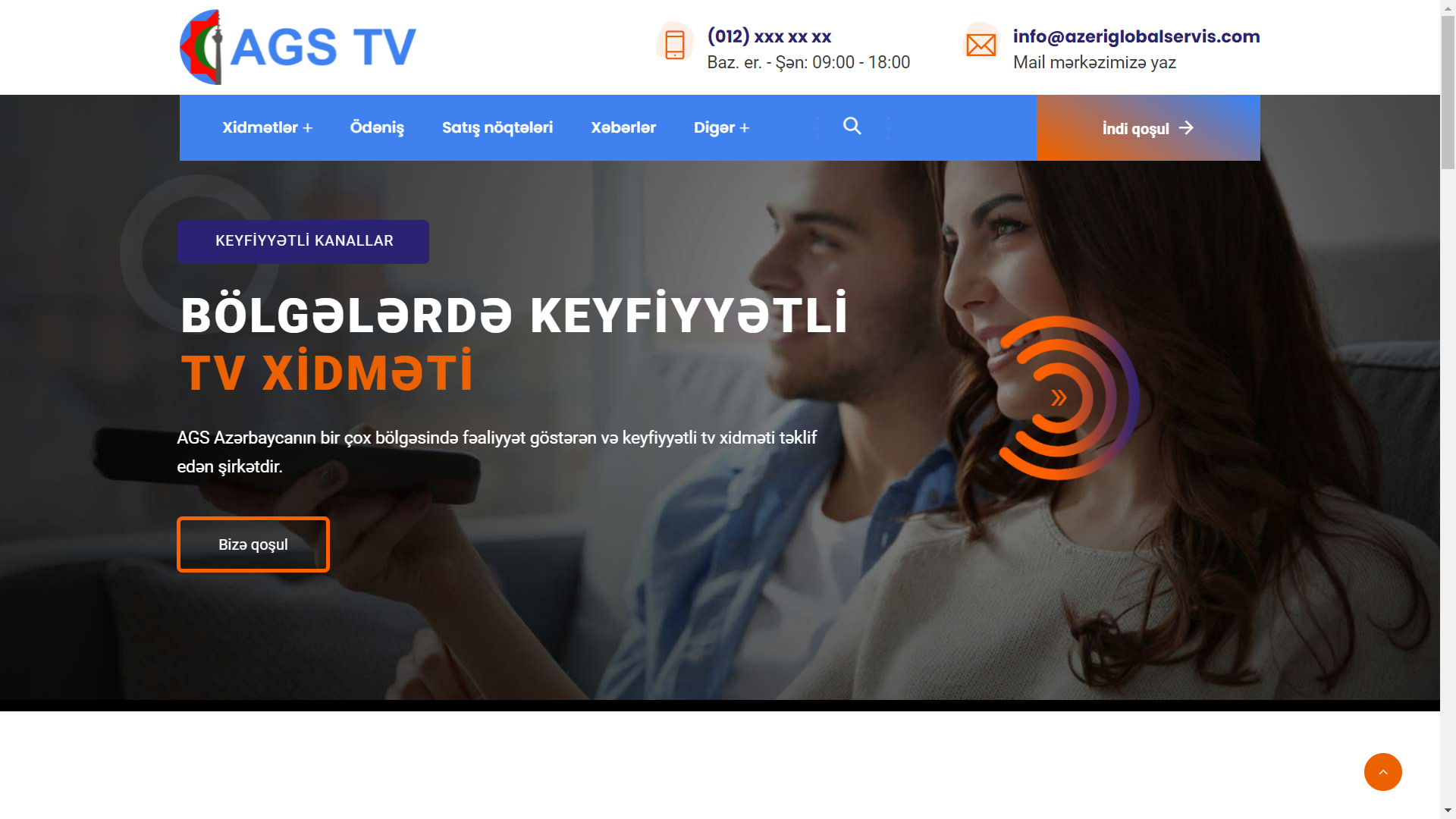AGS TV üçün veb sayt — 1