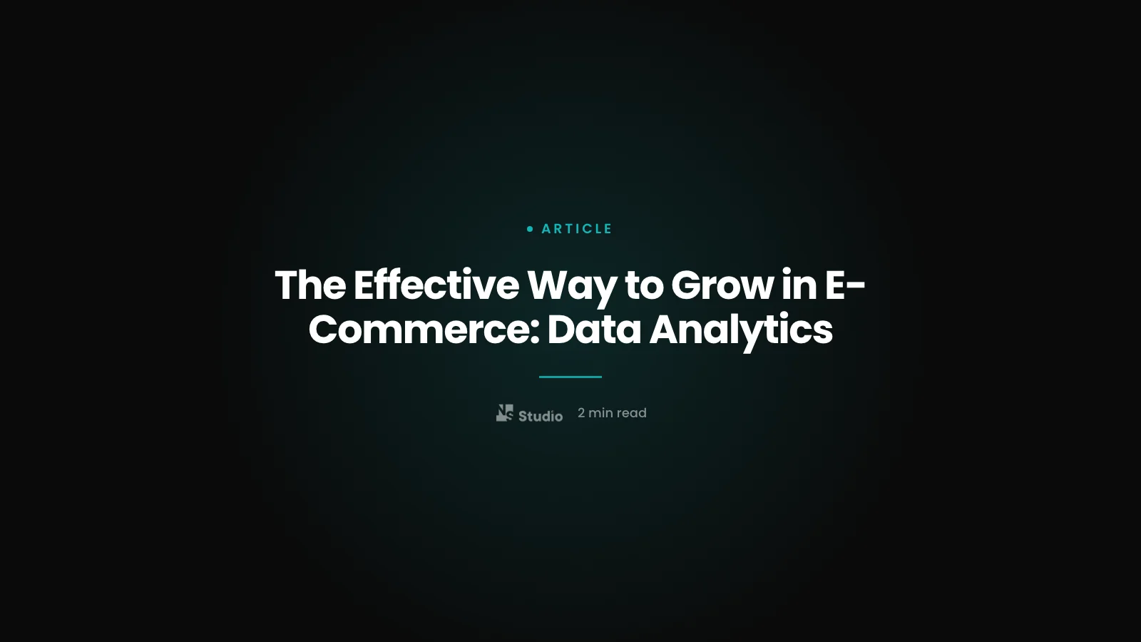 The Effective Way to Grow in E-Commerce: Data Analytics