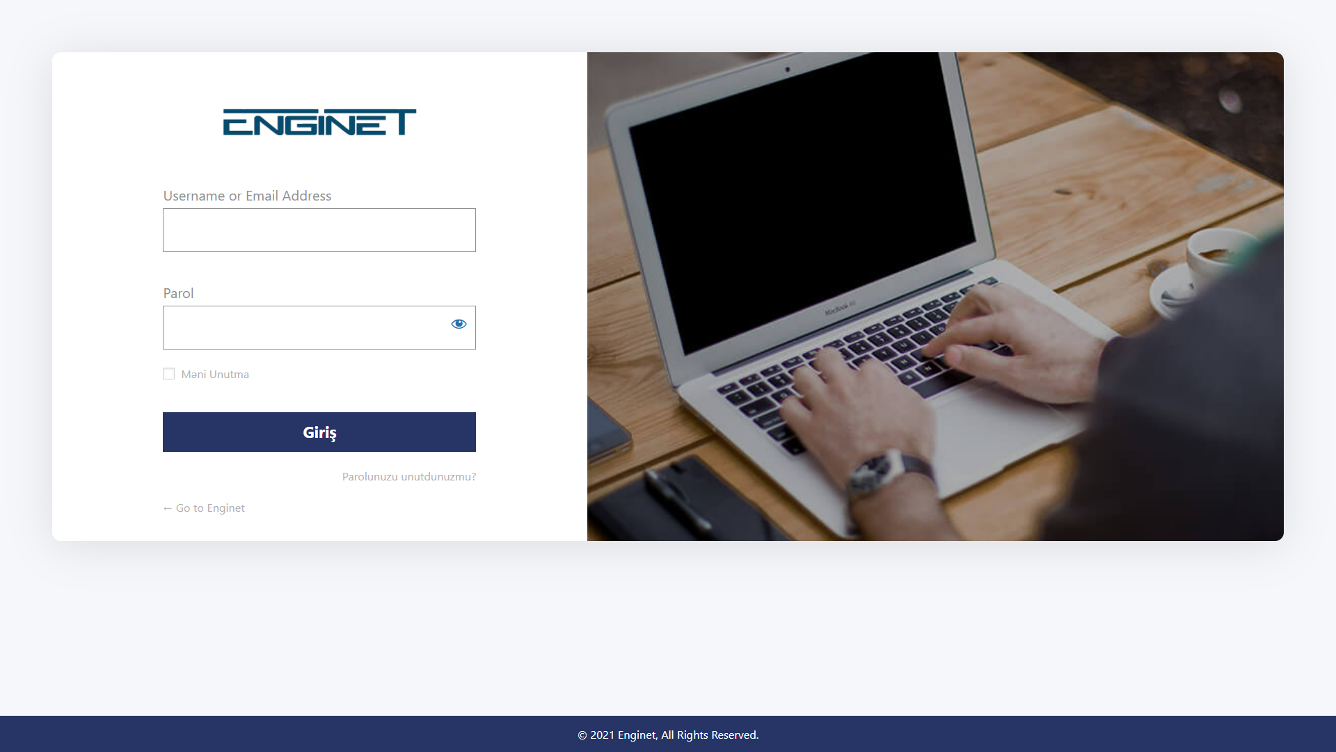 Enginet şirkəti üçün lokal platforma — 1
