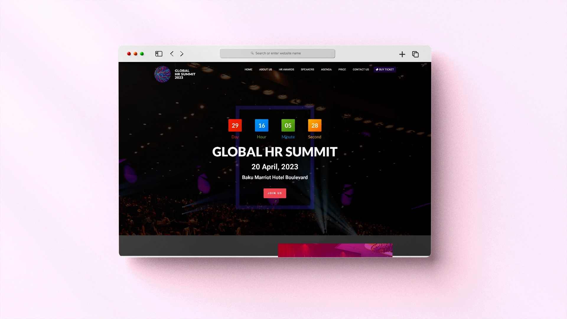 Global HR Summit 2023 üçün veb sayt — 1