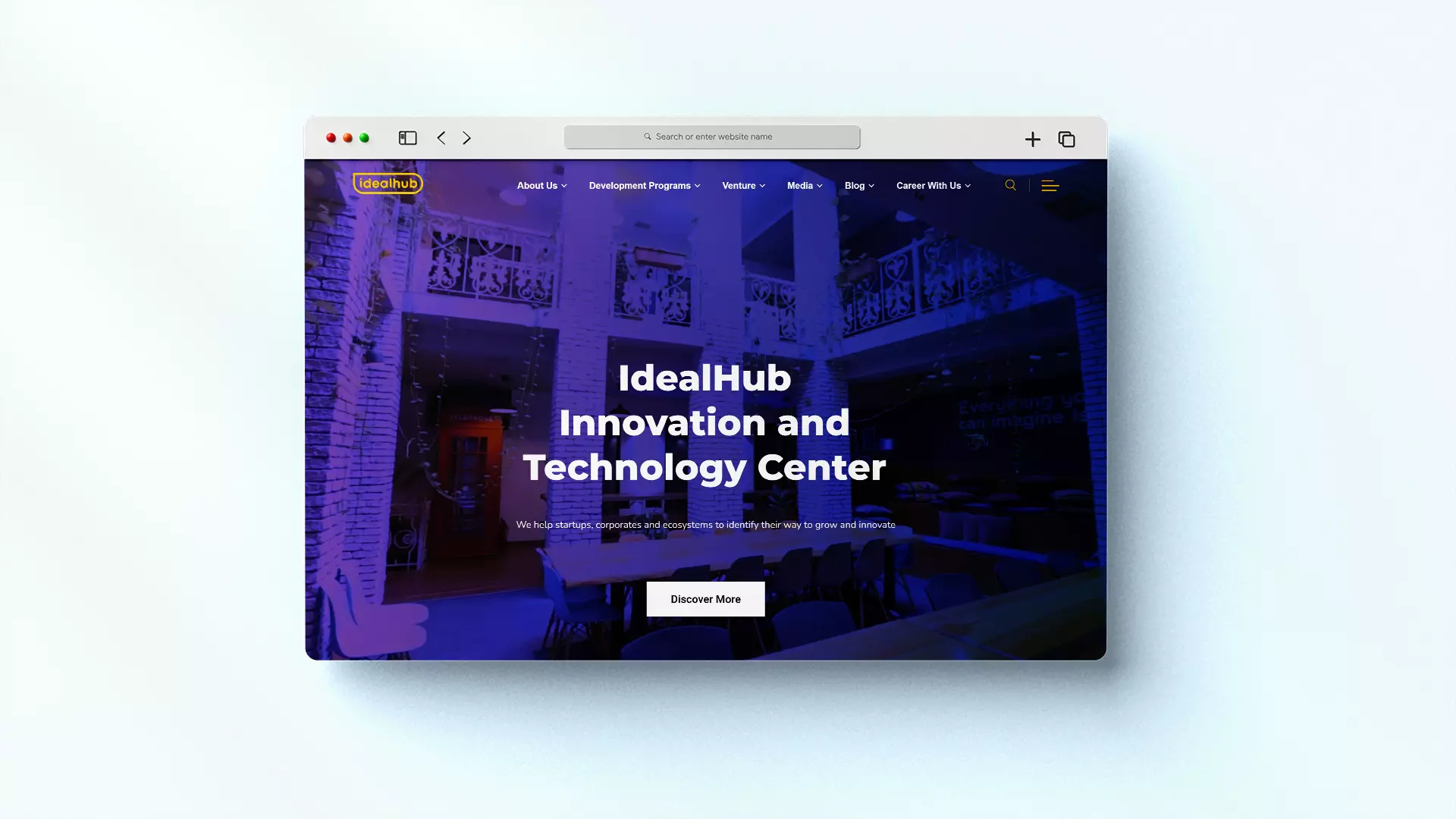 IdealHub Innovasiya və Texnologiya Mərkəzi üçün veb sayt — 1