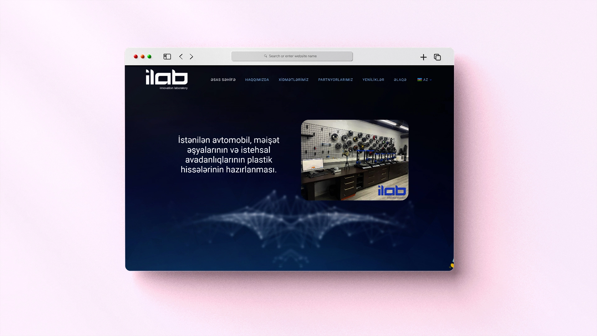 Ilab 3D Print şirkəti üçün veb sayt — 1