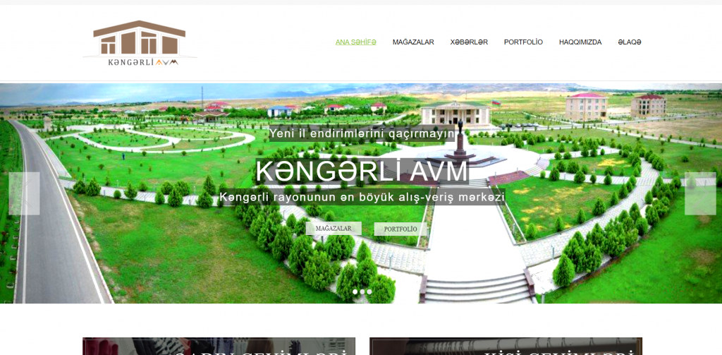 Kengerli AVM üçün onlayn satış veb saytı — 1