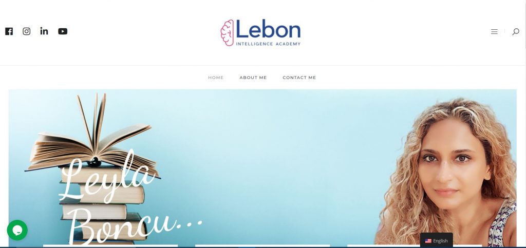 LebonAcademy Psixologiya və şəxsi inkişaf təlimləri şirkəti üçün veb sayt — 1