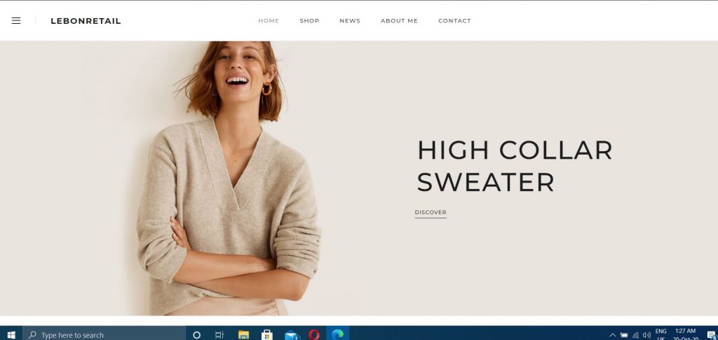 LebonRetail lazımlı məhsulların satışı üçün veb sayt — 1