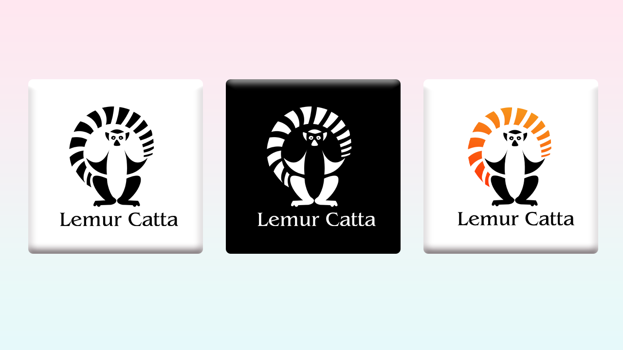 Lemur Catta kafesi üçün logo dizaynı — 1