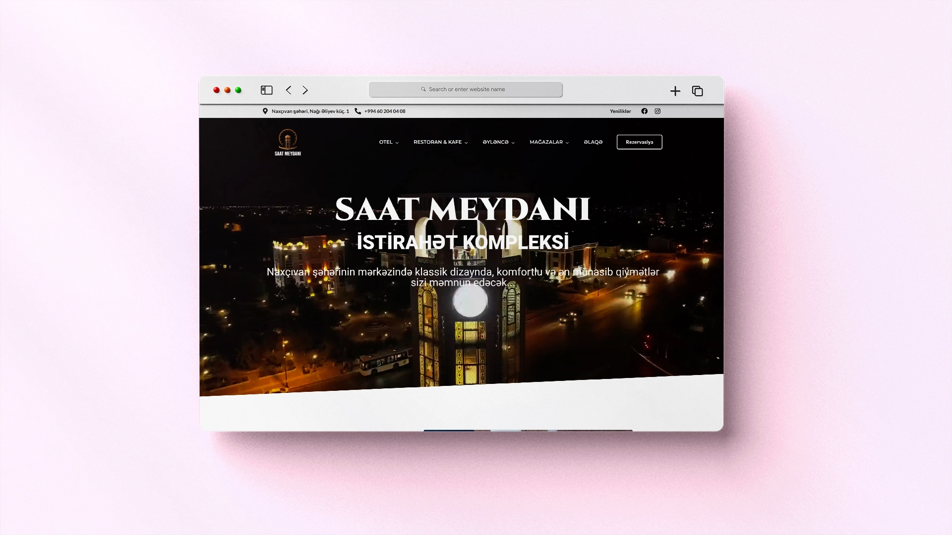 Saat Meydanı üçün rəsmi veb sayt — 1