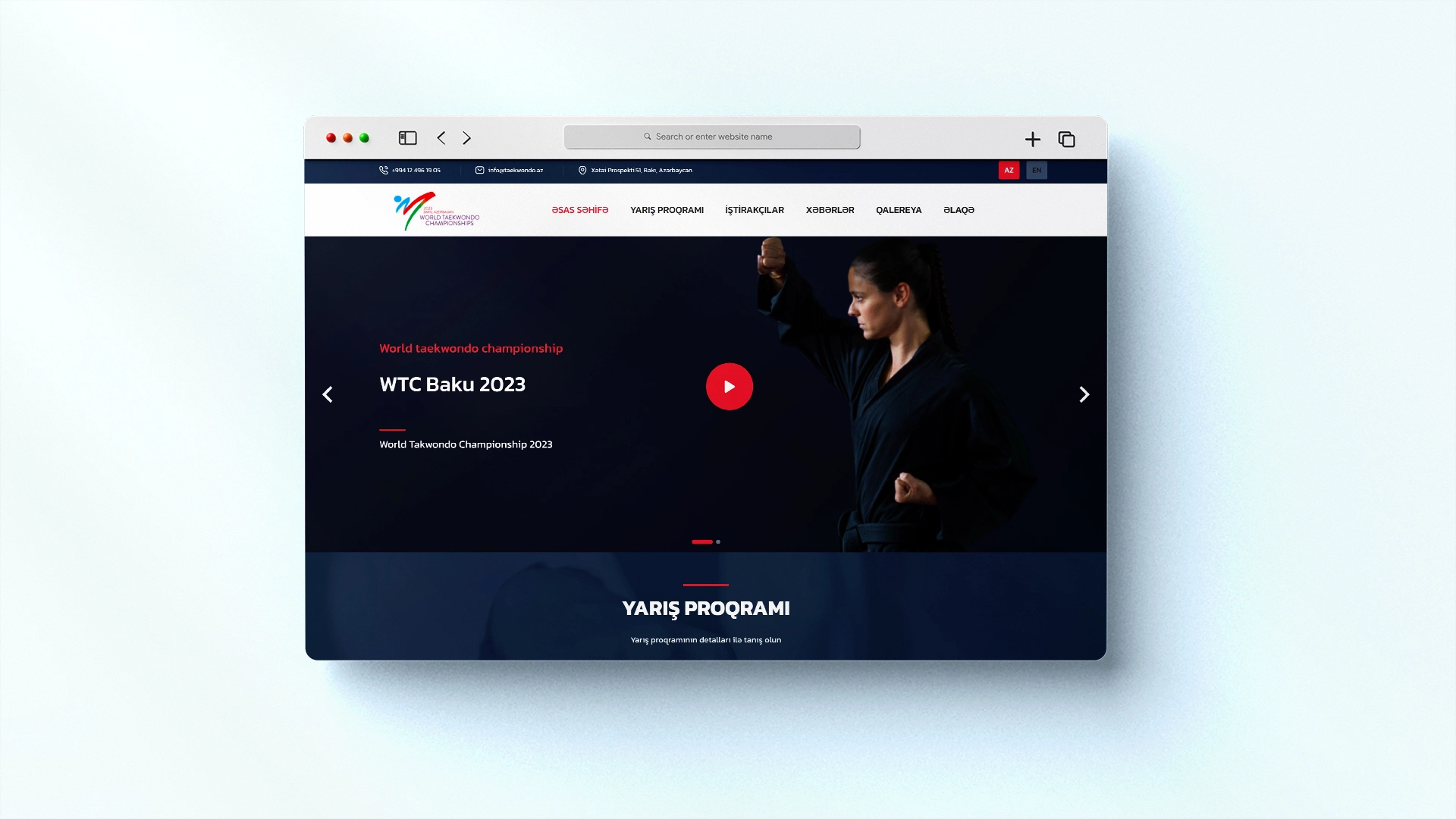 Dünya Taekvondo Çempionatı 2023 üçün veb sayt — 1