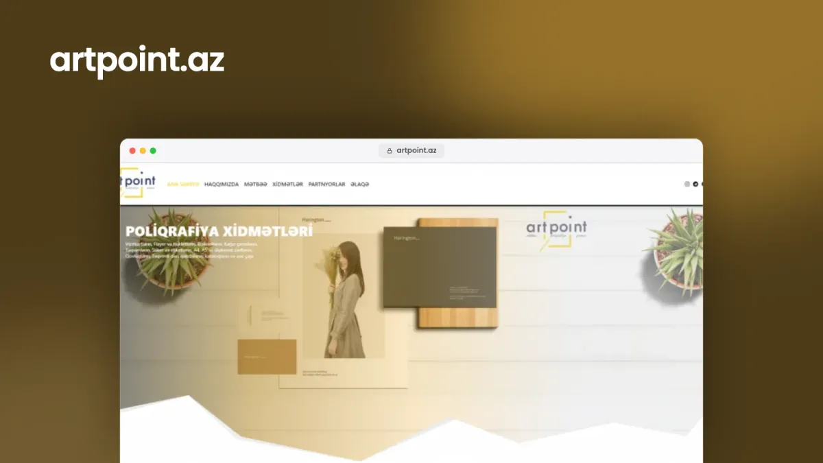 ArtPoint Dizayn və Poliqrafiya şirkəti üçün veb sayt – 3