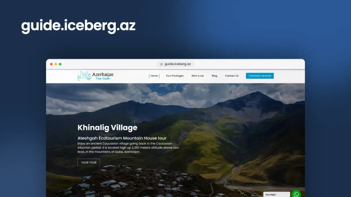 Веб-сайт для Azerbaijan Tour Guide – 3