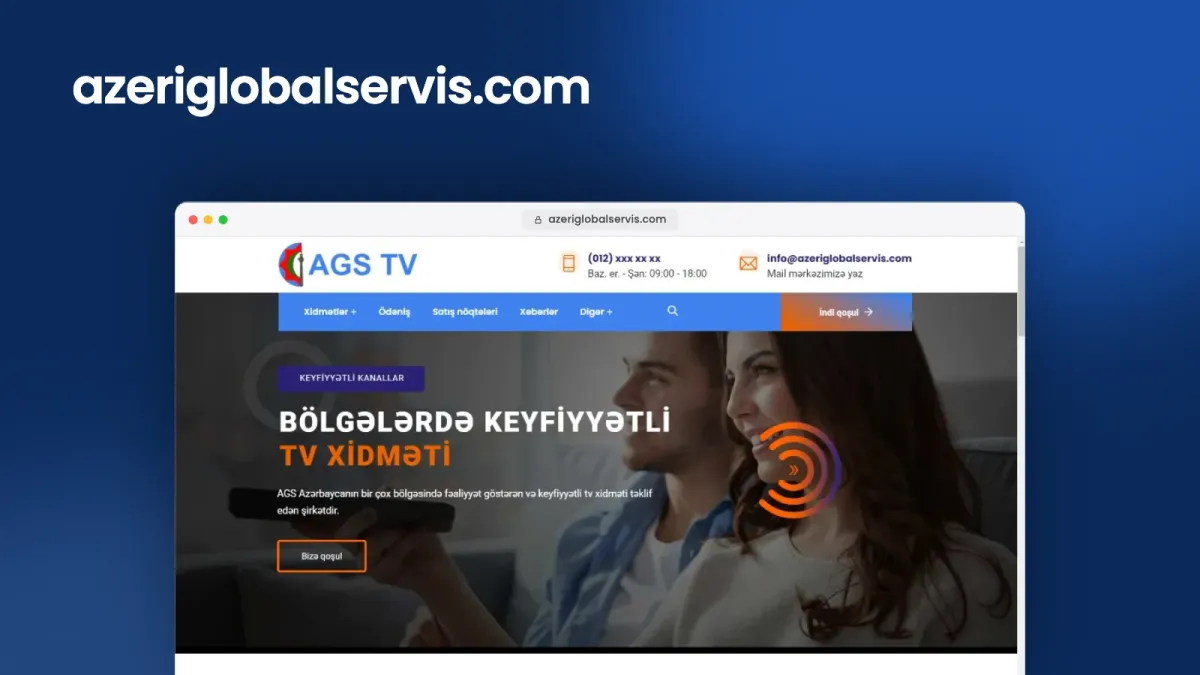 Website for AGS TV – 3