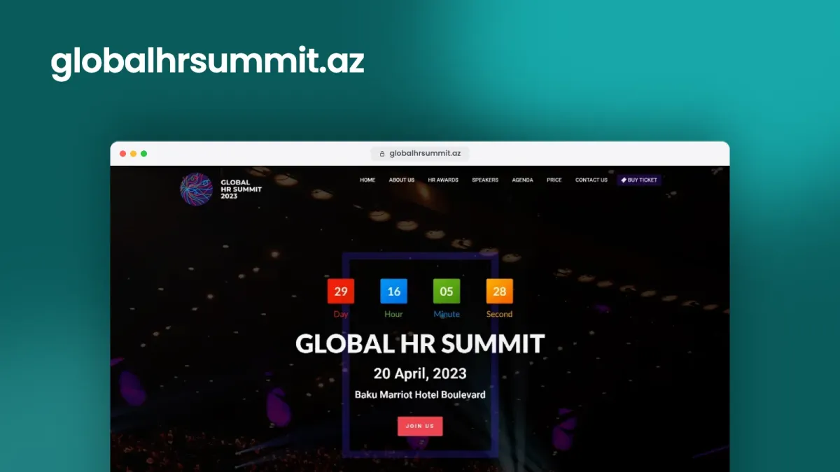 Веб-сайт для Global HR Summit 2023 – 3