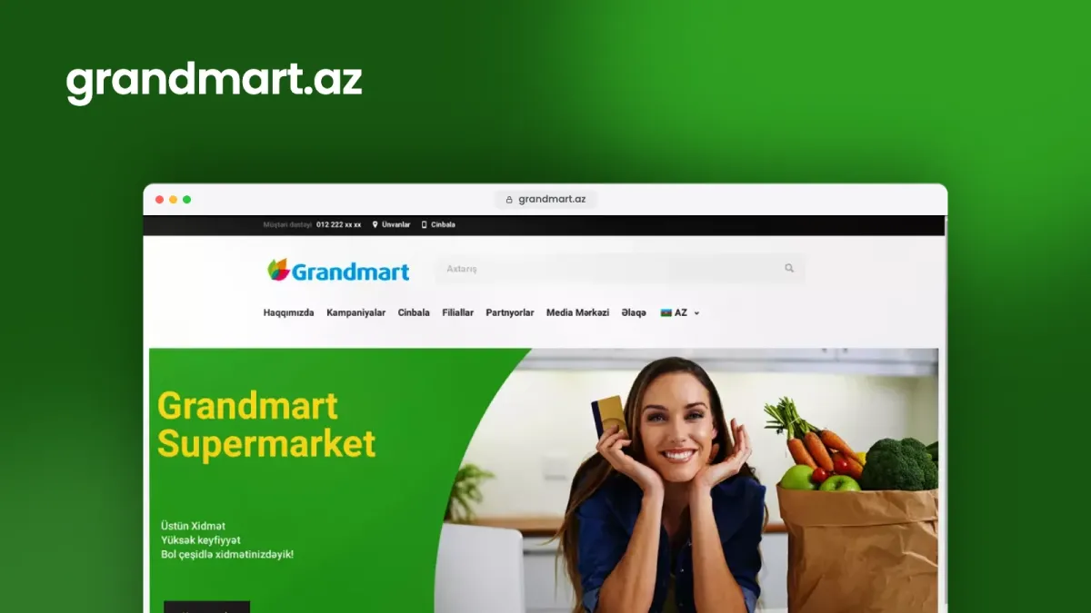 Веб-сайт для сети супермаркетов Grandmart – 3