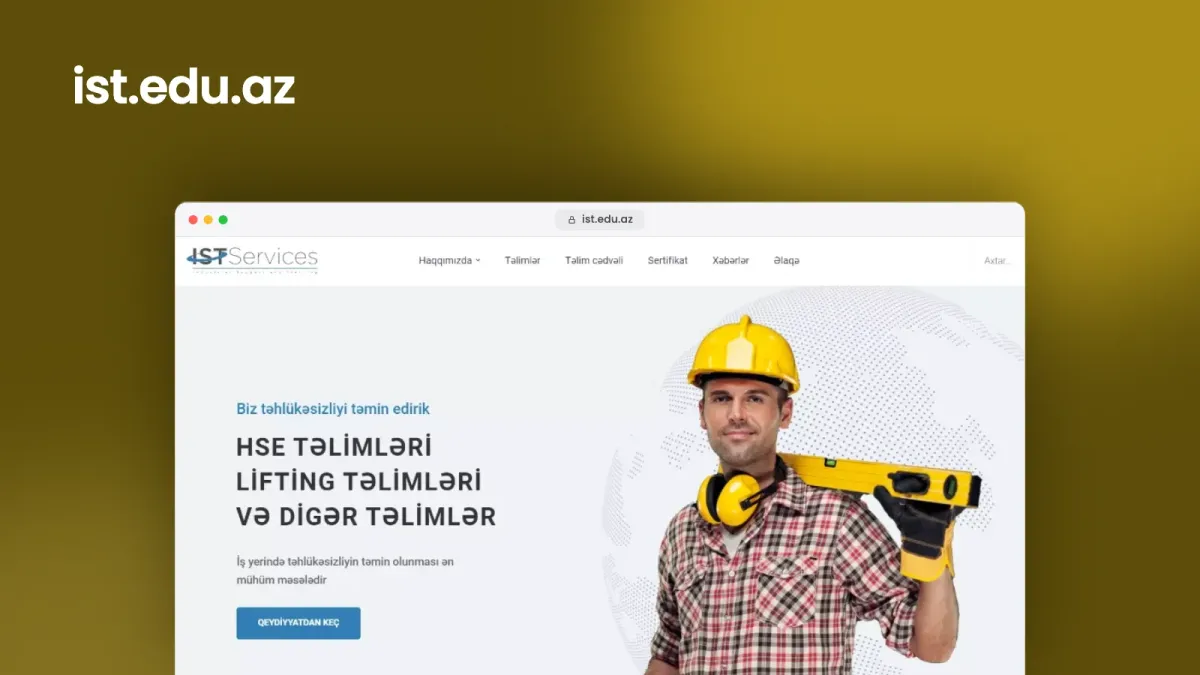 Веб-сайт для учебного центра IST Services – 3