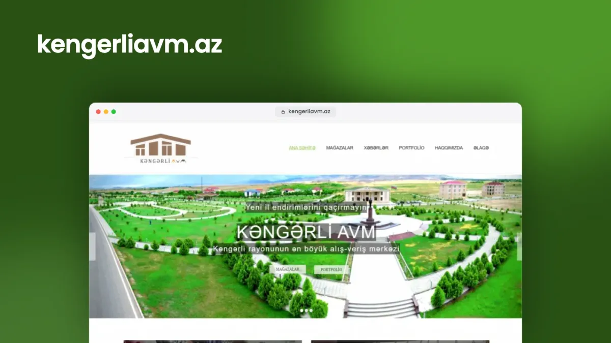 Kengerli AVM üçün onlayn satış veb saytı – 3
