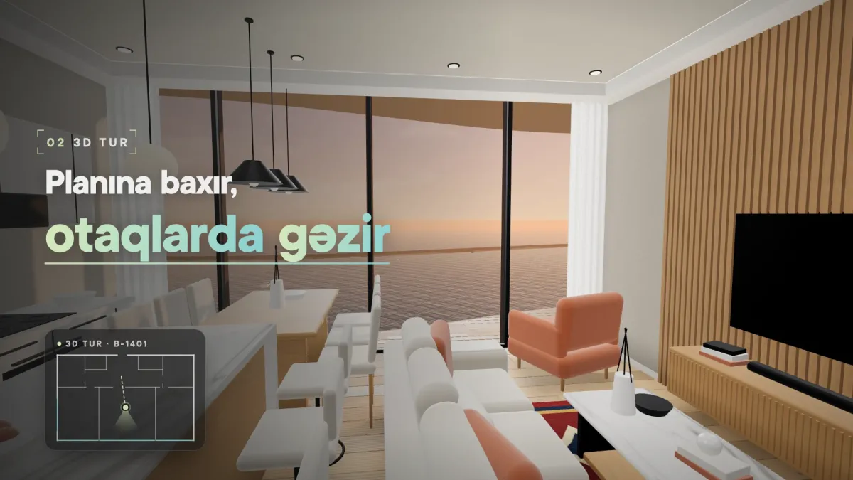 Mərcan Residence — 3D Sales Website Concept – 3