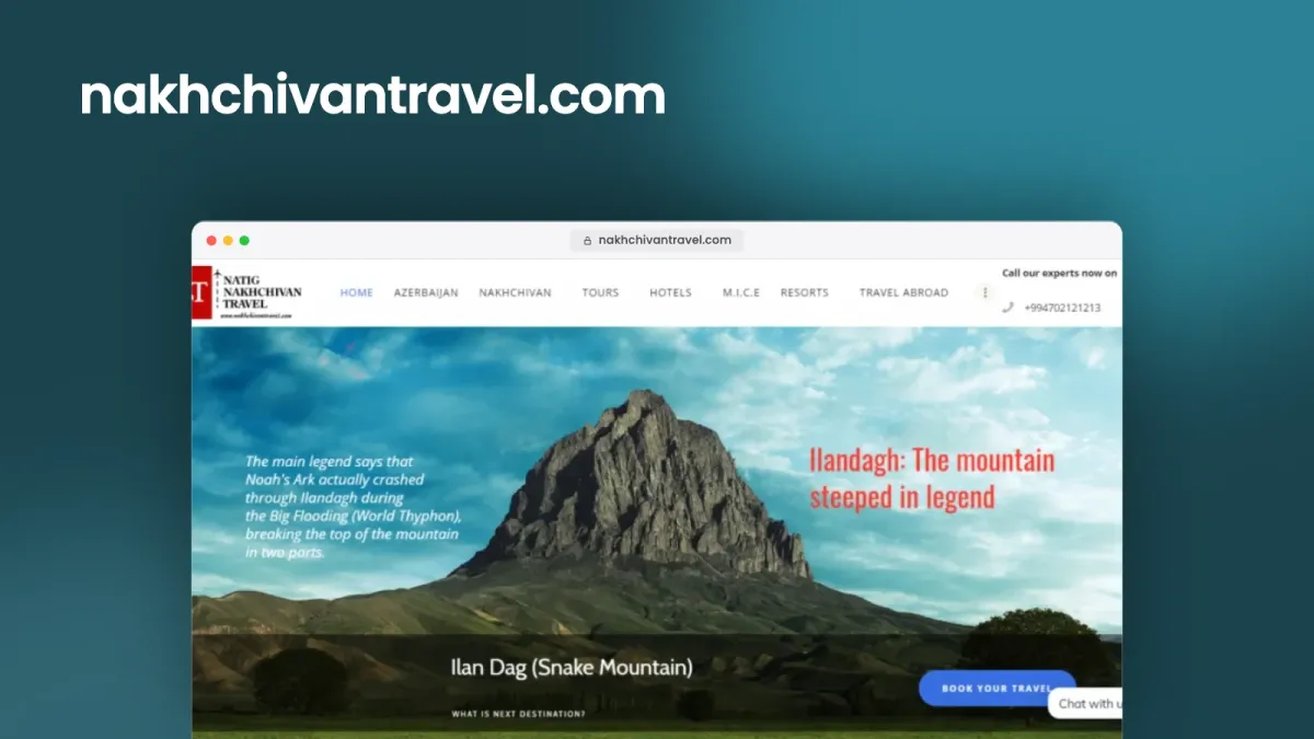 Глобальный веб-сайт для туристической компании Nakhchivan Travel – 3