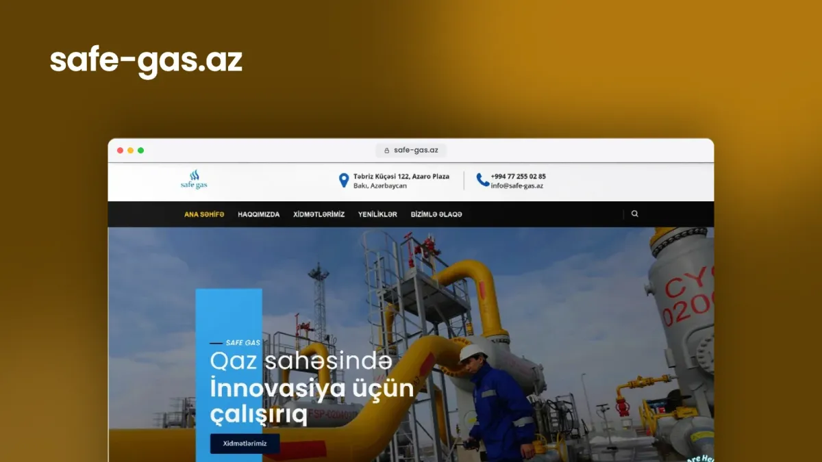 Веб-сайт для компании Safegas – 3