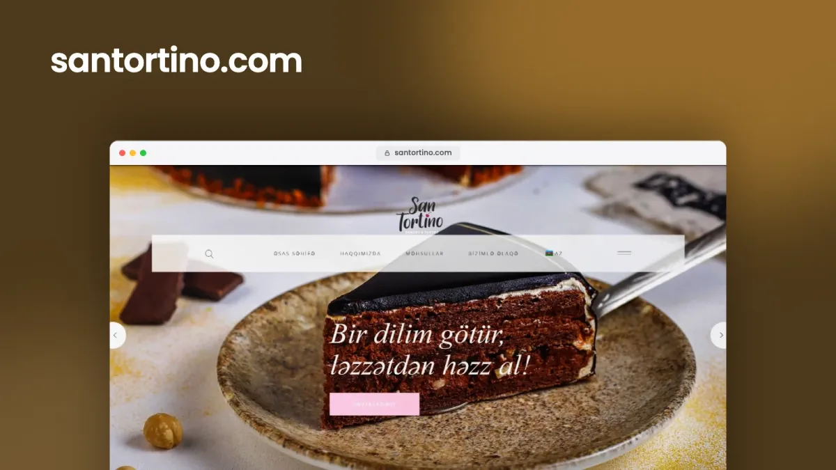 Веб-сайт для Santortino Bakery & Pastry – 3