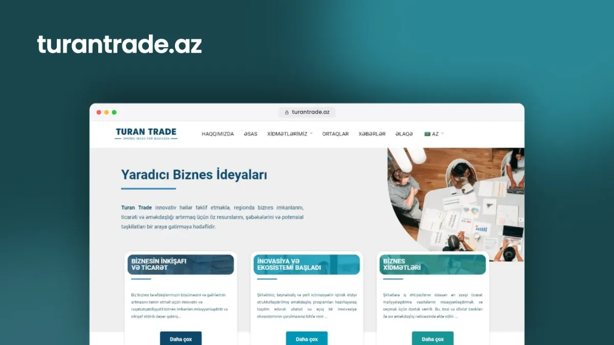 Website for TuranTrade – 3