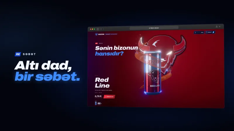 BIZON — 3D scroll hekayəli konsept sayt – 4
