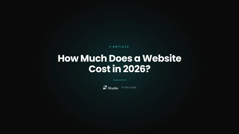 How Much Does a Website Cost in 2026?