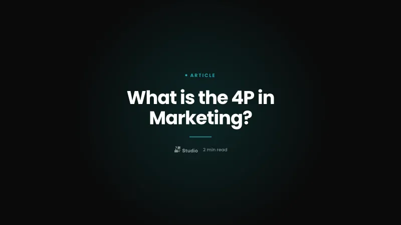 What is the 4P in Marketing?