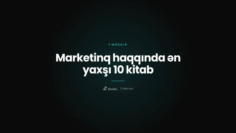 Marketinq haqqında ən yaxşı 10 kitab