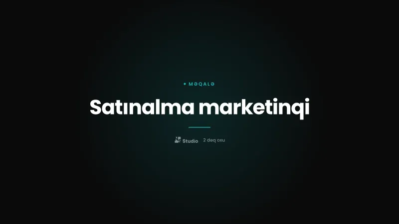 Satınalma marketinqi