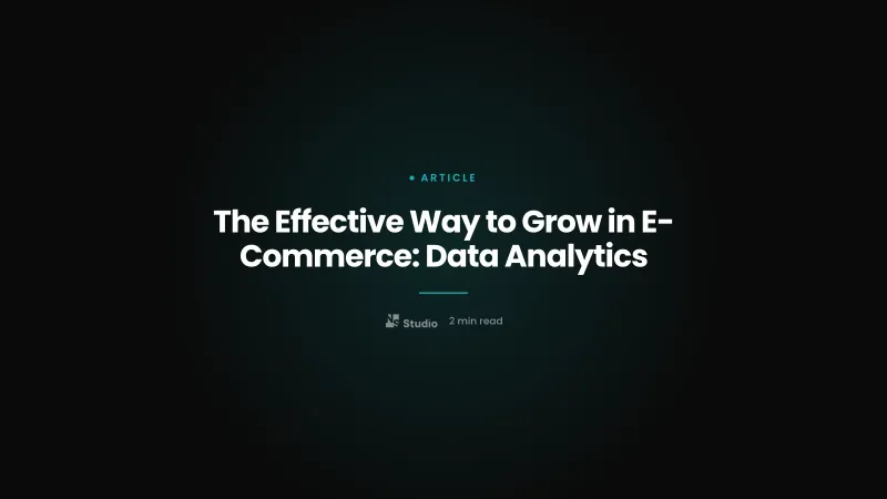 The Effective Way to Grow in E-Commerce: Data Analytics