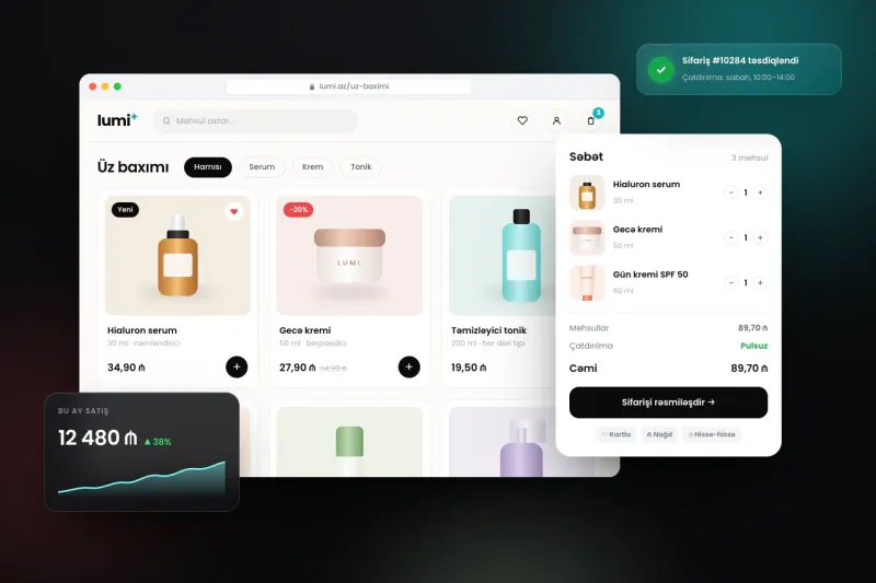 Onlayn Mağaza və E-Commerce Saytların Qurulması