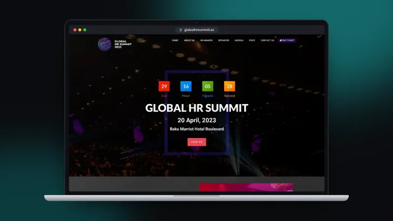 Веб-сайт для Global HR Summit 2023 – 1