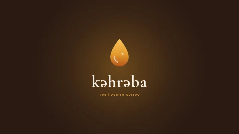 Kəhrəba — brand concept for natural skincare