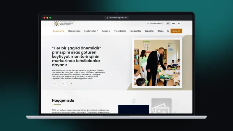 Məktəbəqədər və ümumitəhsil müəssisələrində keyfiyyət təminatı üçün rəsmi veb sayt – 1