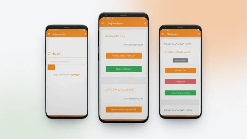 Optimal Yolla karqo şirkəti üçün mobil tətbiq