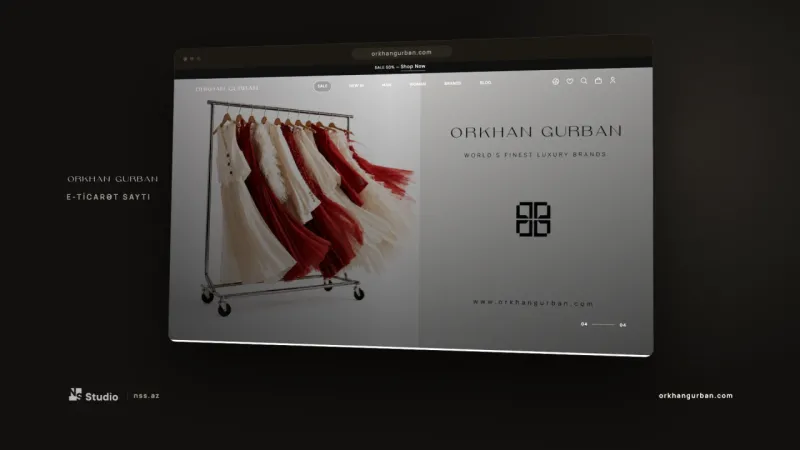 Orkhan Gurban Lüks Moda Brendi üçün Çoxdilli E-ticarət Saytı