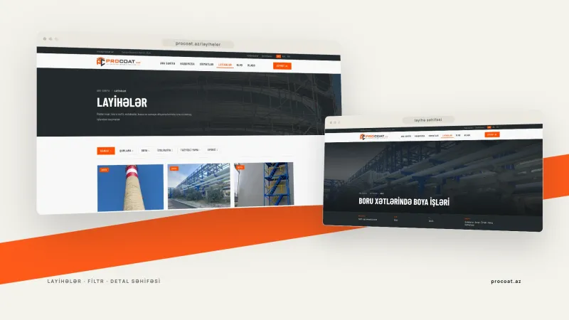 Corporate Website for ProCoat Industrial Coatings – 1