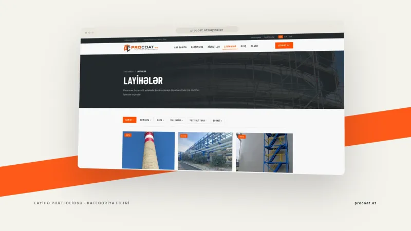 Corporate Website for ProCoat Industrial Coatings – 4