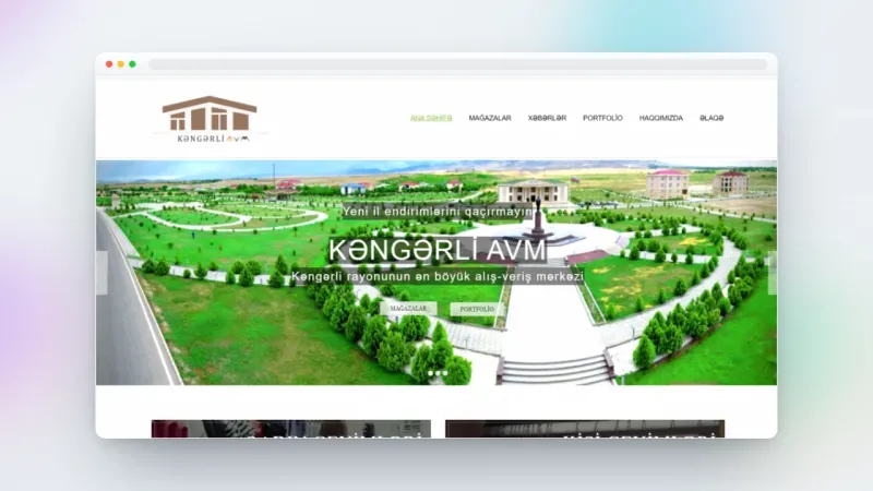 Kengerli AVM üçün onlayn satış veb saytı