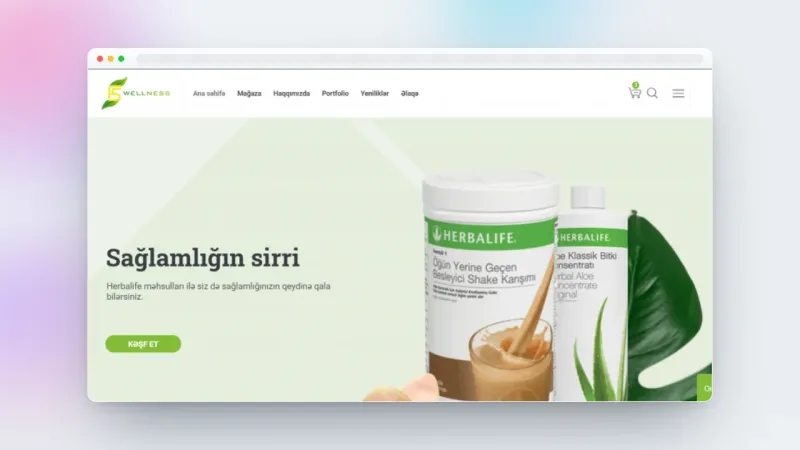 Website for FSWellness health products store