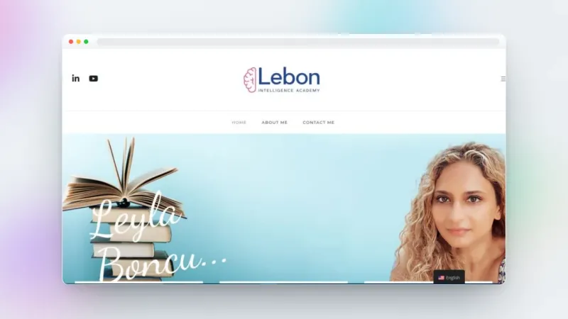 LebonAcademy Psixologiya və şəxsi inkişaf təlimləri şirkəti üçün veb sayt