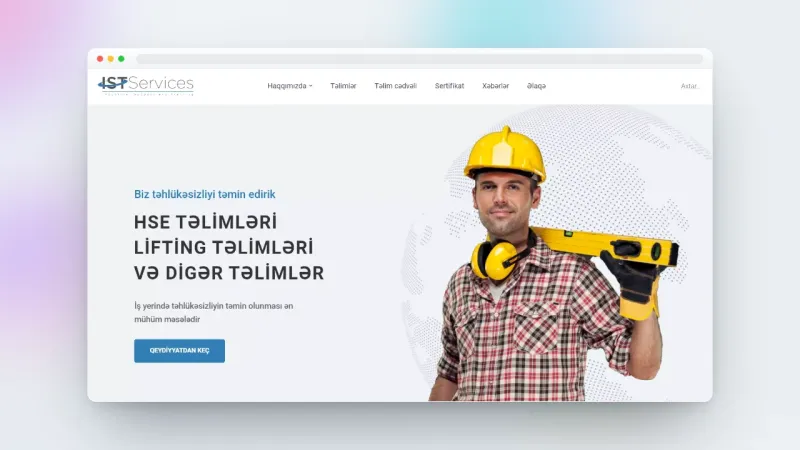 Website for IST Services training center