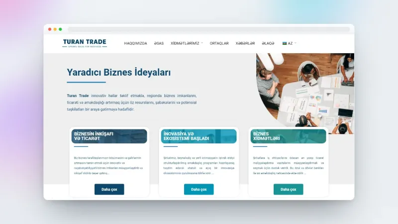Website for TuranTrade