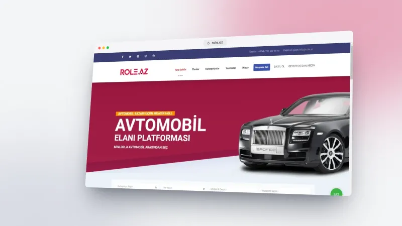 Role.az avtomobil satışı portalı – 2