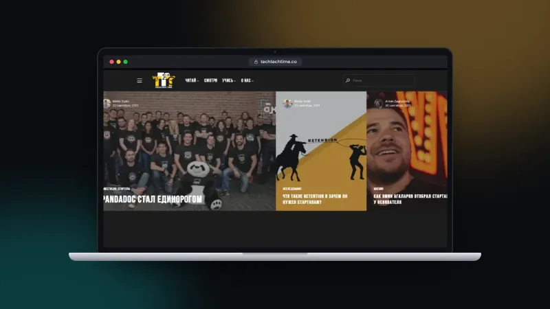 Website for TechTechTime technology news portal – 1