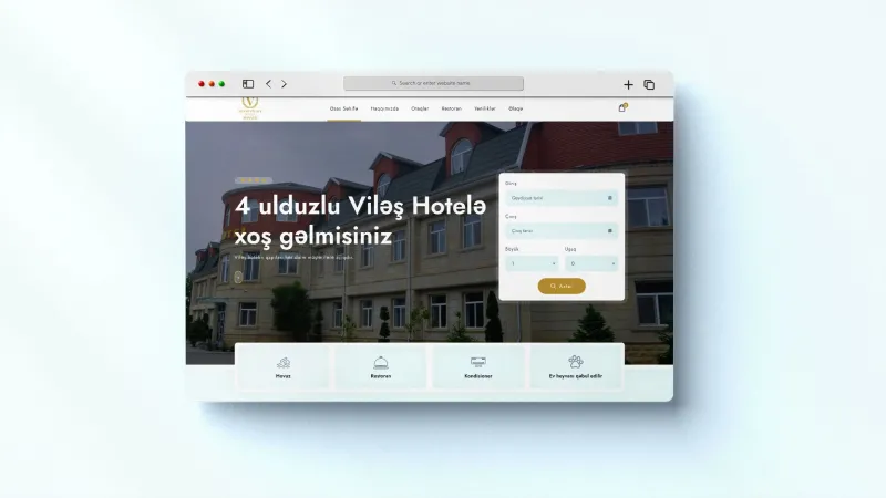 Website for Viləş Hotel