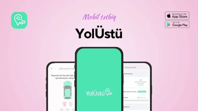 Мобильное приложение для совместных поездок YolÜstü